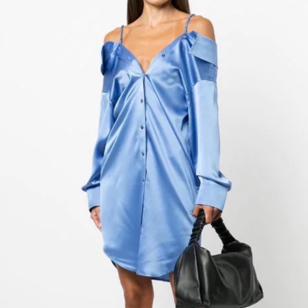 Alexander Wang Off-The-Shoulder Shirt Dress